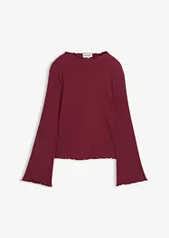 Ribbet topp i 100% bomull, bonprix