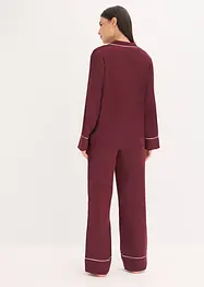 Pyjamas i vevd sateng, bonprix