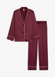 Pyjamas i vevd sateng, bonprix