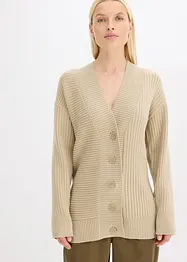 Ribbestrikket cardigan, bonprix