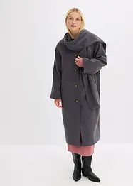 Oversized kåpe av myk viskosemiks, bonprix