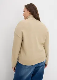 Strikkejakke med glidelås, bonprix