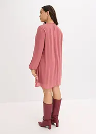 Minikjole i chiffon med rysjer, bonprix