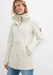 Lang softshelljakke med stretch, vannavvisende, bonprix