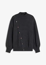 Genser med knappestolpe, bonprix