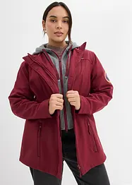 Lang, 2-i-1-softshelljakke, vannavvisende, bonprix