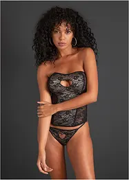 Korsett og stringtruse (2-delt sett), bonprix
