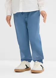 Regular Fit slip on-bukse i 100% bomull, Straight, bonprix