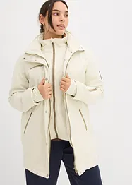 Lang softshelljakke med stretch, vannavvisende, bonprix