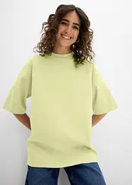 Oversized topp i formstabil økologisk bomull, bonprix
