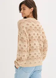 Oversized myk genser med ull og alpakka, bonprix