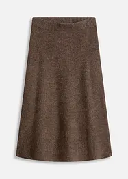 Midi strikkeskjørt, bonprix