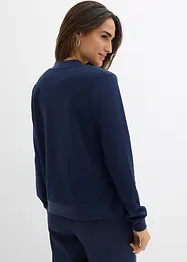Sweatshirt i scuba-materiale med glidelås, bonprix