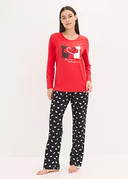 Pyjamas med sovemaske, bonprix
