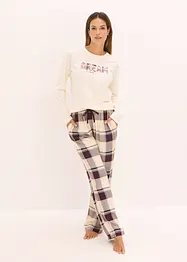 Pyjamas med myk, vevd bukse og gaveforpakning, bonprix