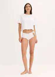 Truse med høyt liv og bomull (4-pack), bonprix