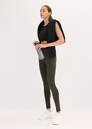 Varmende leggings med refleksdetaljer og mobillomme, bonprix