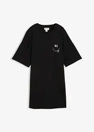 Oversized, lang topp i 100% økologisk bomull, bonprix