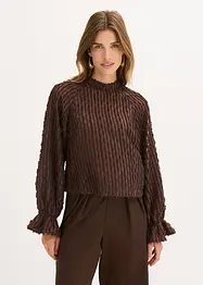 Bluse av strukturert materiale, bonprix