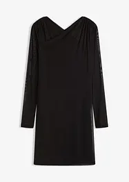 Jerseykjole i mesh, bonprix