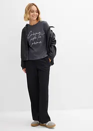 Langermet topp i 100% bomull, bonprix