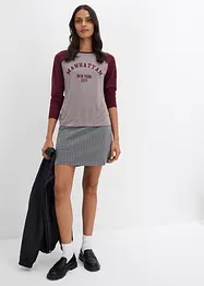 Langermet jerseytopp, bonprix