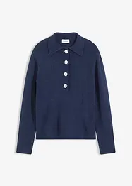 Pologenser med ullandel, bonprix