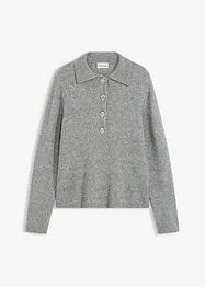 Pologenser med ullandel, bonprix