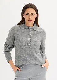 Pologenser med ullandel, bonprix