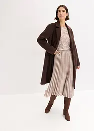 Leopard-topp med glanstrykk, bonprix