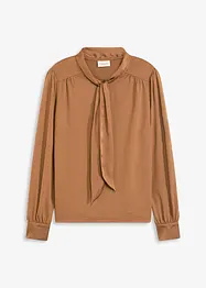 Topp med viskose og satengsløyfe, bonprix