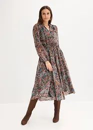 Paisleykjole av chiffon, bonprix