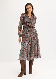 Paisleykjole av chiffon, bonprix