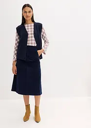 Skjørt i kordfløyel, bonprix