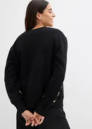 Sweatshirt i bomullsmiks, bonprix
