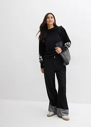 Sweatshirt i bomullsmiks, bonprix