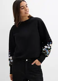 Sweatshirt i bomullsmiks, bonprix