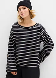 Oversized sweatshirt i 100% bomull, bonprix