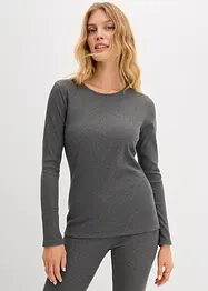 Ribbet termotopp, bonprix