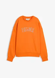 Oversized sweatshirt i bomullsmiks, bonprix