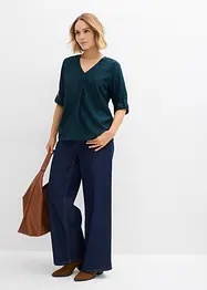 Slip on-bluse i lett viskose, bonprix