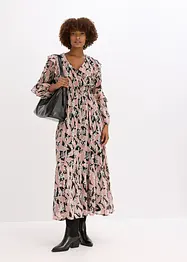 Chiffonkjole med volanger, bonprix