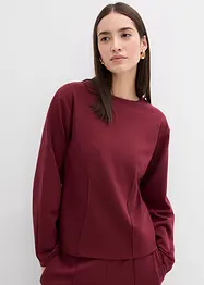 Langermet topp i Punto di Roma-materiale, bonprix