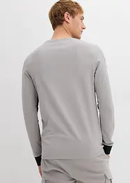 Langermet shirt i elastisk bomullsmiks, Slim Fit, bonprix