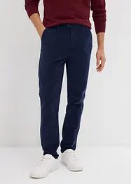 Regular Fit kordfløyelsbukse med stretch og økologisk bomull, Tapered, bonprix