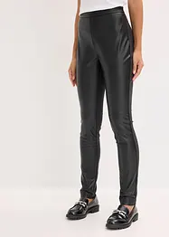 Bukse i imitert skinn i Punto di Roma-miks, bonprix