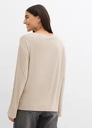 Oversized topp i lett viskose-/elastanmiks, bonprix
