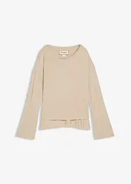 Oversized topp i lett viskose-/elastanmiks, bonprix