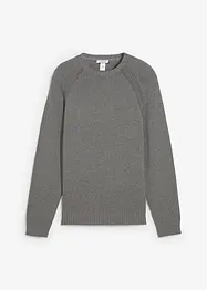 Finstrikket genser i resirkulerbar bomull, bonprix