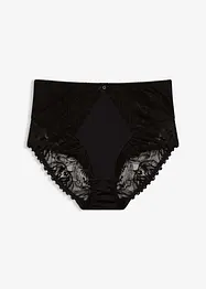 Truse med høy midje og glinsende materiale, bonprix